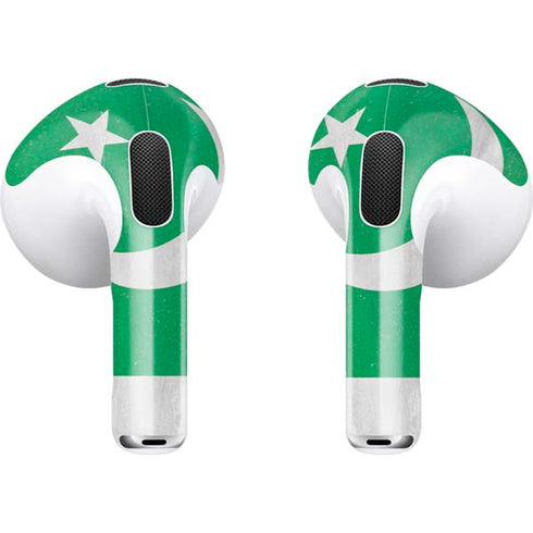 Pakistan Flag Distressed Apple AirPods (3rd Gen 2021) Skin